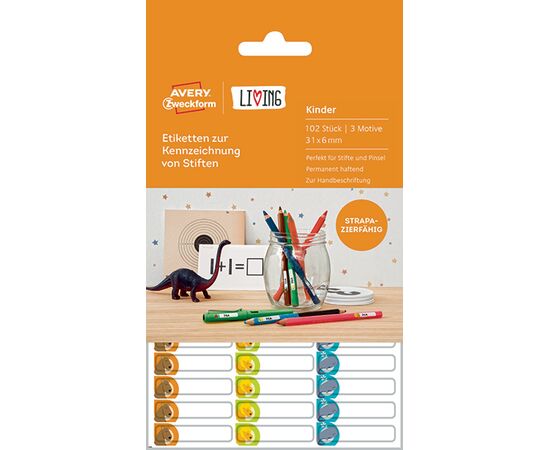 Этикетки самоклеящиеся Living [62039] для карандашей (31x6 мм) фотография 4
