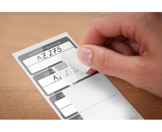 Самоламинирующиеся инвентарные этикетки [6903] (белые с черной рамкой, 60х30 мм) фотография 5