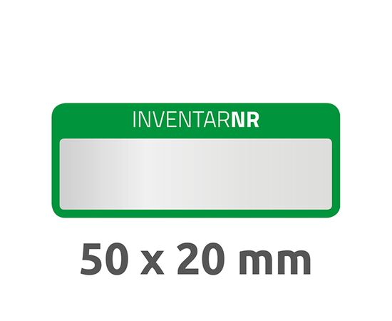 Полиэстерные инвентарные этикетки [6908] (серебристые с зеленой рамкой, 50х20 мм) фотография 3Полиэстерные инвентарные этикетки [6908] (серебристые с зеленой рамкой, 50х20 мм) фотография 4