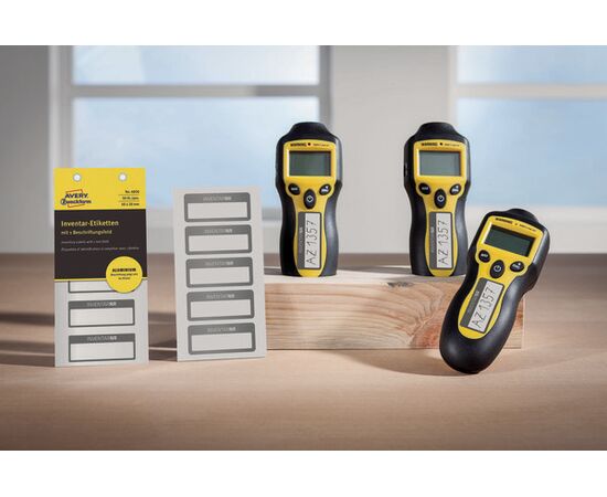 Алюминиевые инвентарные этикетки [6920] (серебристые с черной рамкой, 50х20 мм) фотография 5