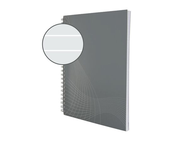 Блокнот Notizio [7010] в линейку (серый, А5, 80 листов) фотография 2