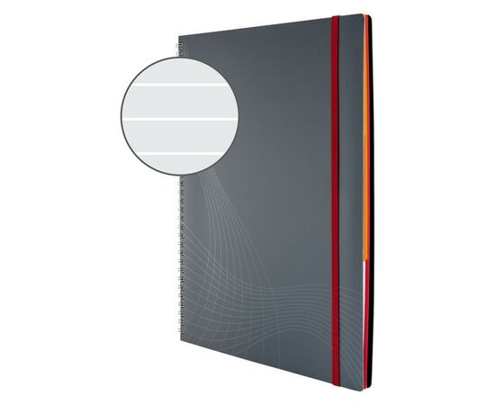 Блокнот Notizio [7016] в линейку (серый, А4, 90 листов) фотография 2