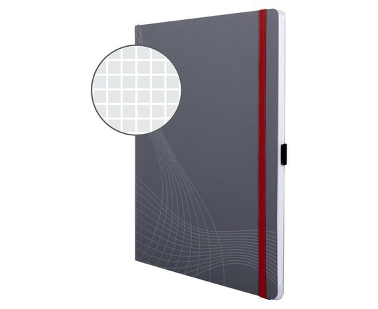 Блокнот Notizio [7021] в клетку (серый, А4, 80 листов) фотография 2