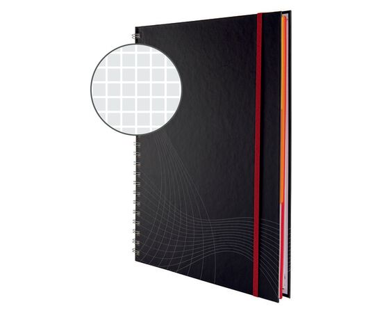 Блокнот Notizio [7025] в клетку (серый, А4, 90 листов) фотография 2