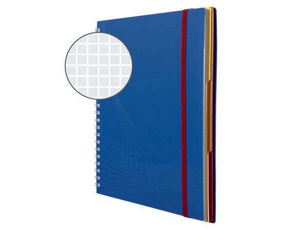 Блокнот Notizio [7037] в клетку (синий, А4, 90 листов) фотография 2