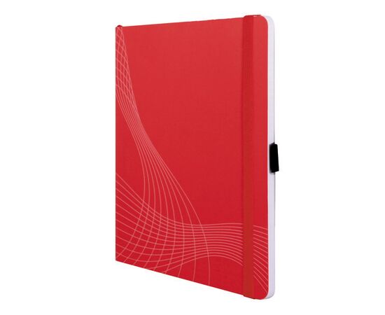 Блокнот Notizio [7039] в клетку (красный, А5, 80 листов) фотография 3