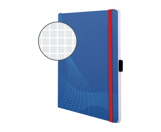Блокнот Notizio [7041] в клетку (синий, А5, 80 листов) фотография 2