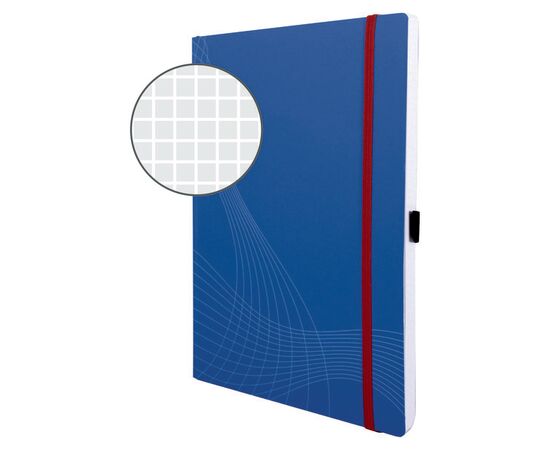Блокнот Notizio [7045] в клетку (синий, А4, 80 листов) фотография 2