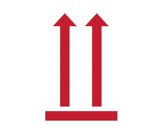 Самоклеящиеся этикетки [7250] предупреждающие «верх здесь» в диспенсере (74х100 мм) фотография 2