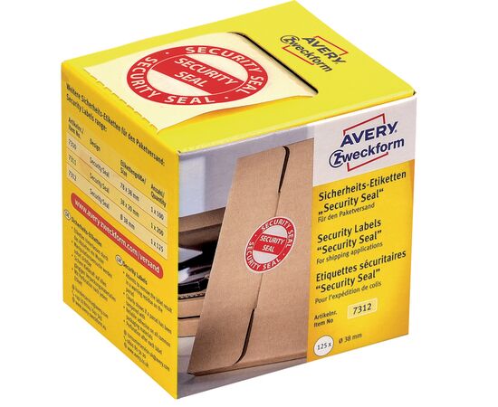 Самоклеящиеся этикетки [7312] охранная пломба в диспенсере (Ø38 мм) фотография 3