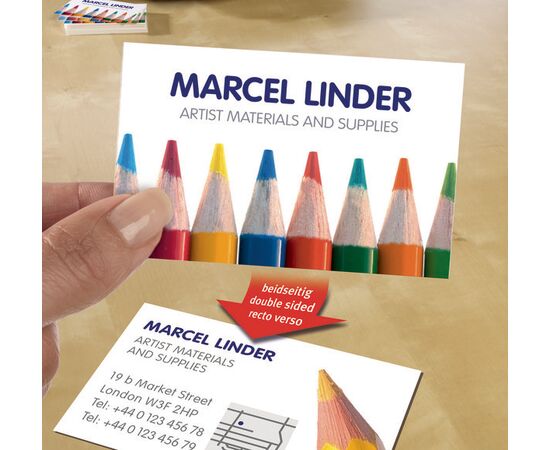 Визитные карточки Quick&Clean [C32026-10] двусторонние матовые (ультрабелые, 270 г/м², 85х54 мм) фотография 4