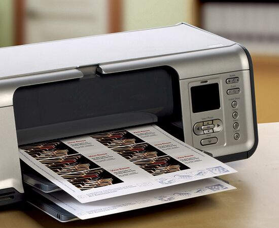 Визитные карточки Quick&Clean [C32096-10] двусторонние льняное покрытие (260 г/м², 85х54 мм) фотография 5