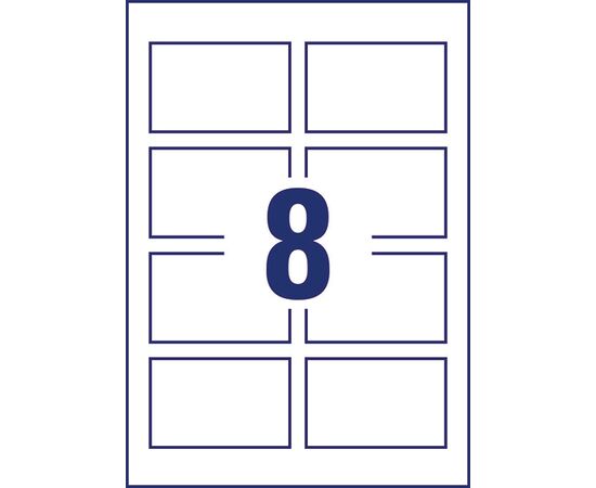 Визитные карточки Quick&Clean [C32096-10] двусторонние льняное покрытие (260 г/м², 85х54 мм) фотография 2