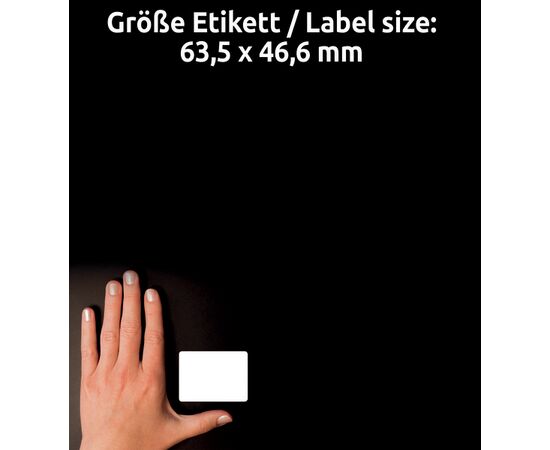 Этикетки [C6080-10] самоклеящиеся глянцевые с фотокачеством для струйных принтеров (63.5x46.6 мм) фотография 4