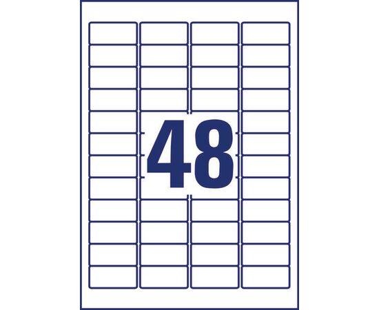 Прозрачные адресные этикетки [J4720-25] для струйных принтеров (45.7x21.2 мм) фотография 2