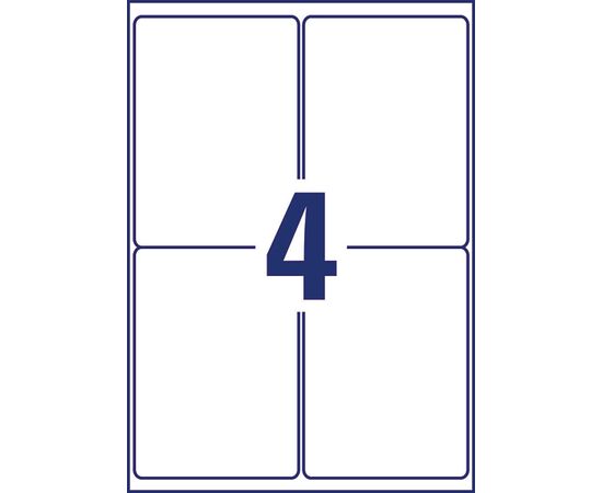 Всепогодные пленочные этикетки [J4774-10] для струйных принтеров (99.1х139 мм) фотография 2