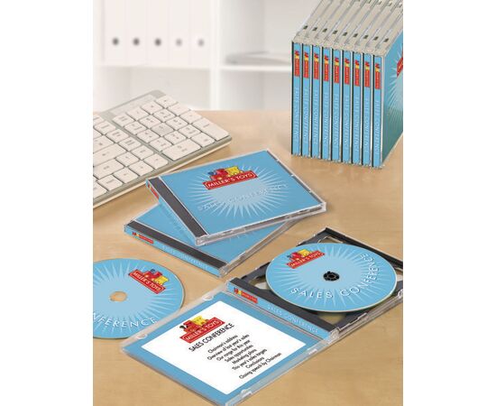 Вкладыши [J8431-25] для СD/DVD боксов (белые, 121x242 мм, только для струйного принтера) фотография 5