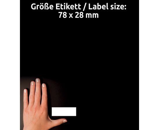 Магнитные таблички [J8871-5] (белые, 78х28 мм) фотография 5