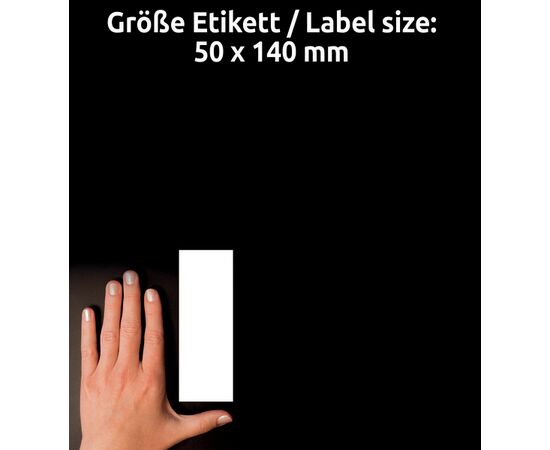 Магнитные таблички [J8875-5] (белые, 50х140 мм) фотография 5