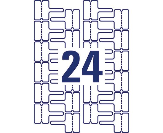 Этикетки [J8950-10] для проводов для струйных принтеров (60x40 мм) фотография 2