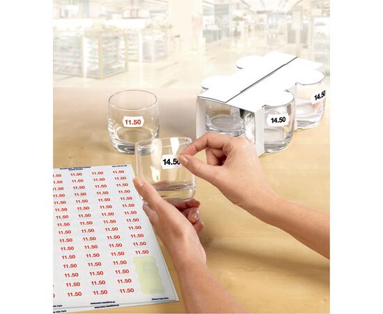 Этикетки-ценники [L3412REV-25] удаляемые (белые, 35.6х16.9 мм) фотография 4