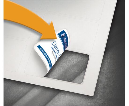 Бейдж-приглашение 2 в 1 [L4797-100] (белый, А4, 80x50 мм) фотография 4