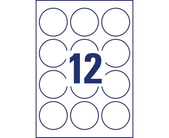 Этикетки [L3416-100] самоклеящиеся (круглые, Ø60 мм) фотография 2