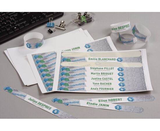 Браслеты [L4000-10] самоклеящиеся (белые, 265х18 мм) фотография 5