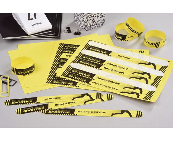 Браслеты [L4001-10] самоклеящиеся (желтые, 265х18 мм) фотография 4