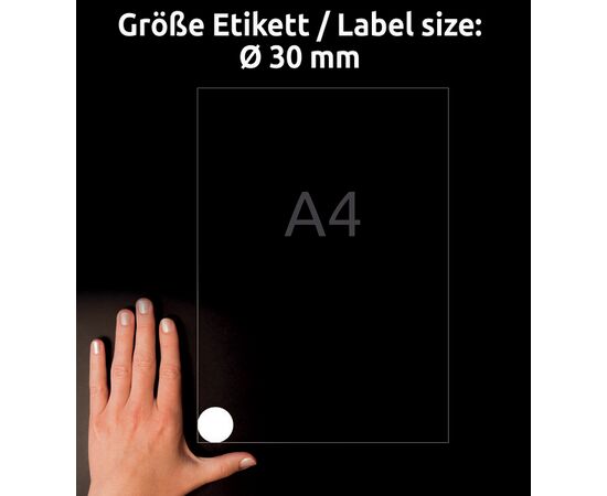 Всепогодные пленочные этикетки [L4716-20] (Ø30 мм) фотография 5