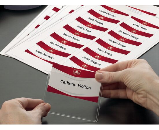 Вкладыши [L4728-20] для бейджей с микроперфорацией (белые, 60x90 мм) фотография 4