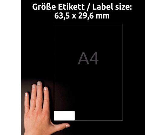 Этикетки самоклеящиеся удаляемые [L4737REV-25] (63.5x29.6 мм) фотография 5