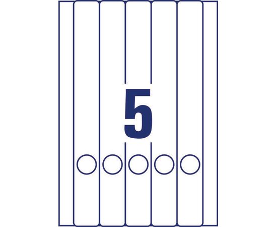 Самоклеящиеся этикетки [L4758-25] для узких папок (белые, 38x297 мм) фотография 2