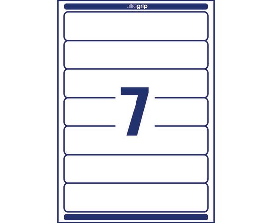 Самоклеящиеся этикетки [L4760-25] для узких папок (белые, 38x192 мм) фотография 2