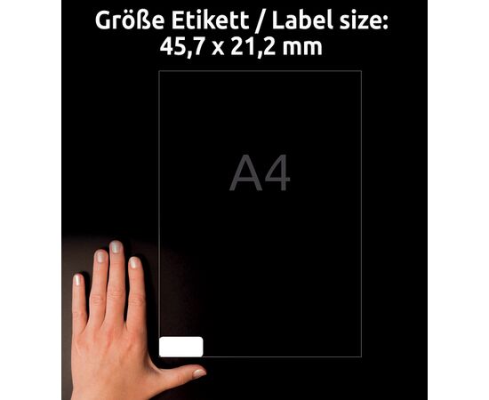 Всепогодные пленочные этикетки [L4778-20] ( 45.7x21.2 мм) фотография 5
