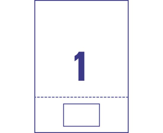 Бейдж-приглашение 2 в 1 [L4797-100] (белый, А4, 80x50 мм) фотография 2