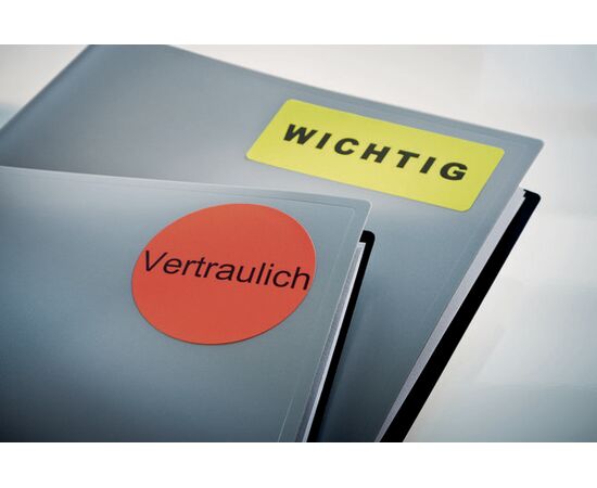 Этикетки [L6005-25] самоклеящиеся удаляемые (неоновые, красные, 210x297 мм) фотография 5