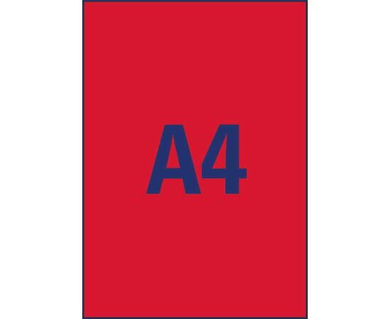 Этикетки [L6005-25] самоклеящиеся удаляемые (неоновые, красные, 210x297 мм) фотография 2