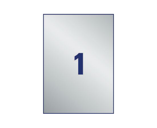 Серебристые полиэстерные этикетки [L6013-8] ( 210x297 мм) фотография 2