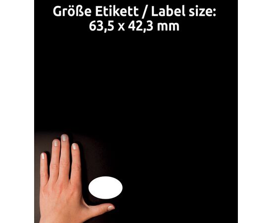 Этикетки самоклеящиеся удаляемые [L6024REV-25] (63.5x42.3 мм) фотография 4