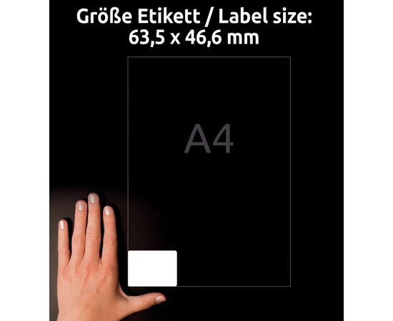Этикетки самоклеящиеся удаляемые [L6025REV-25] (63.5x46.6 мм) фотография 5