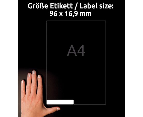 Этикетки самоклеящиеся удаляемые [L6031REV-25] (96x16.9 мм) фотография 5