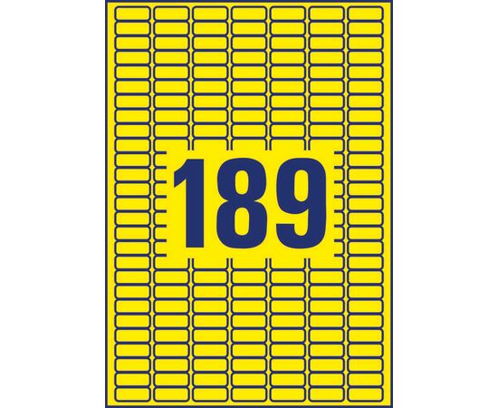 Этикетки [L6037-20] самоклеящиеся удаляемые (желтые, 25.4x10 мм) фотография 2