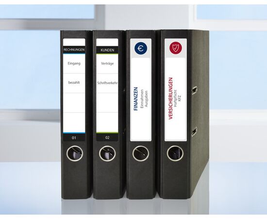 Самоклеящиеся этикетки [L6060-100] для узких папок (белые, 34x192 мм) фотография 6