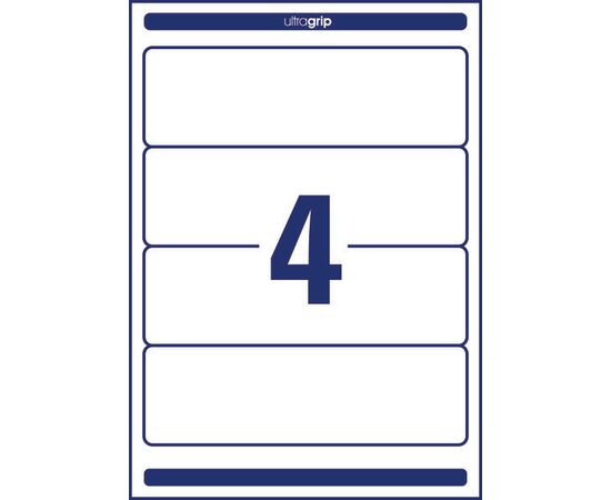 Самоклеящиеся этикетки [L6061-100] для широких папок (белые, 59x192 мм) фотография 2