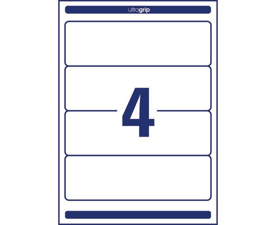 Самоклеящиеся этикетки [L6061-25] для широких папок (белые, 59x192 мм) фотография 2