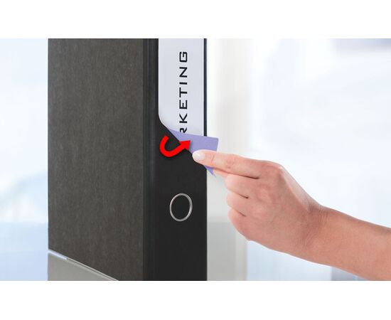 Самоклеящиеся удаляемые этикетки [L6061REV-20] для широких папок (белые, 59x192 мм) фотография 7