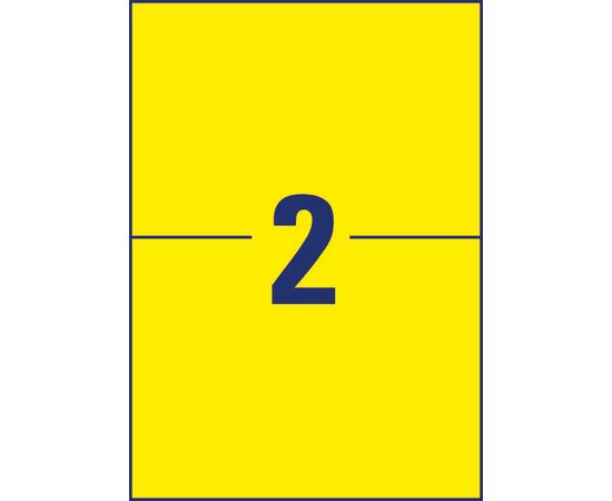 Всепогодные пленочные этикетки [L6130-20] ( желтые, 210x148 мм) фотография 2