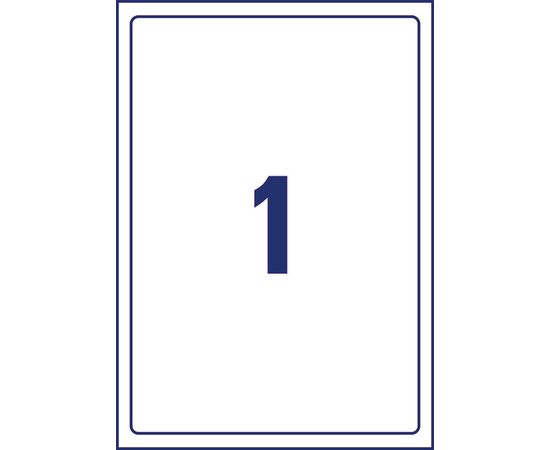 Бесклеевые этикетки [L7080-10] (белые, 190х275 мм) фотография 2