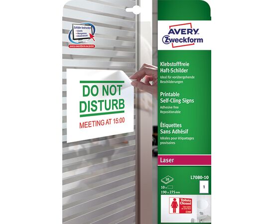 Бесклеевые этикетки [L7080-10] (белые, 190х275 мм) фотография 3